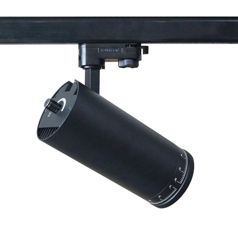 15W 20W 25W 30W 35W Zoomable LED Track Light ETL CRI90 CRI95 CRI97 Mini Narrow Beam Ceiling Zoomable COB LED Focus Spot Track Rail Light Tracklight LED Lights