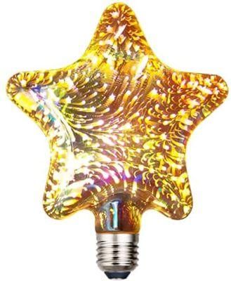 5 Star Multicolor Infinity 3D Fireworks Effect LED Light Bulb