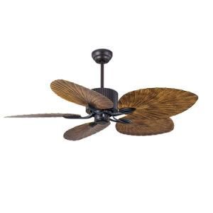 Retro Style Ceiling Fan 42 Inch 52 Inch ABS Palm Leaf DC Motor Remote Control Decorative Ceiling Fan