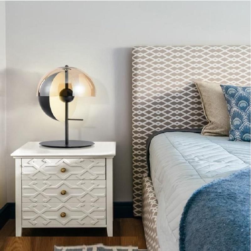 Bedside LED Table Lamps Nordic Postmodern Glass Table Light (WH-MTB-24)