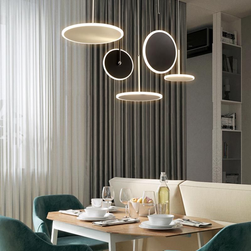 2022 Nordic Design 5 Heads Coffee Shop Pop Dimmable LED Chandelier for Dining Room