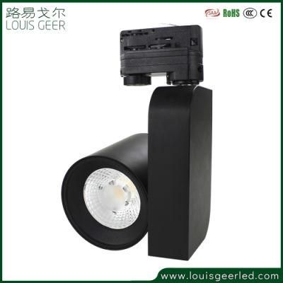 Flicker Free Indoor IP44 Spot Light Commercial Aluminum 35W COB LED Track Light