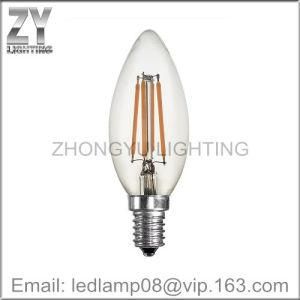 Candle C35 4W E14 Clear LED Filament Bulb / LED Filament Lamp / LED Light / LED Lighting / Dimmable LED Bulb / Dimmable LED Lamp