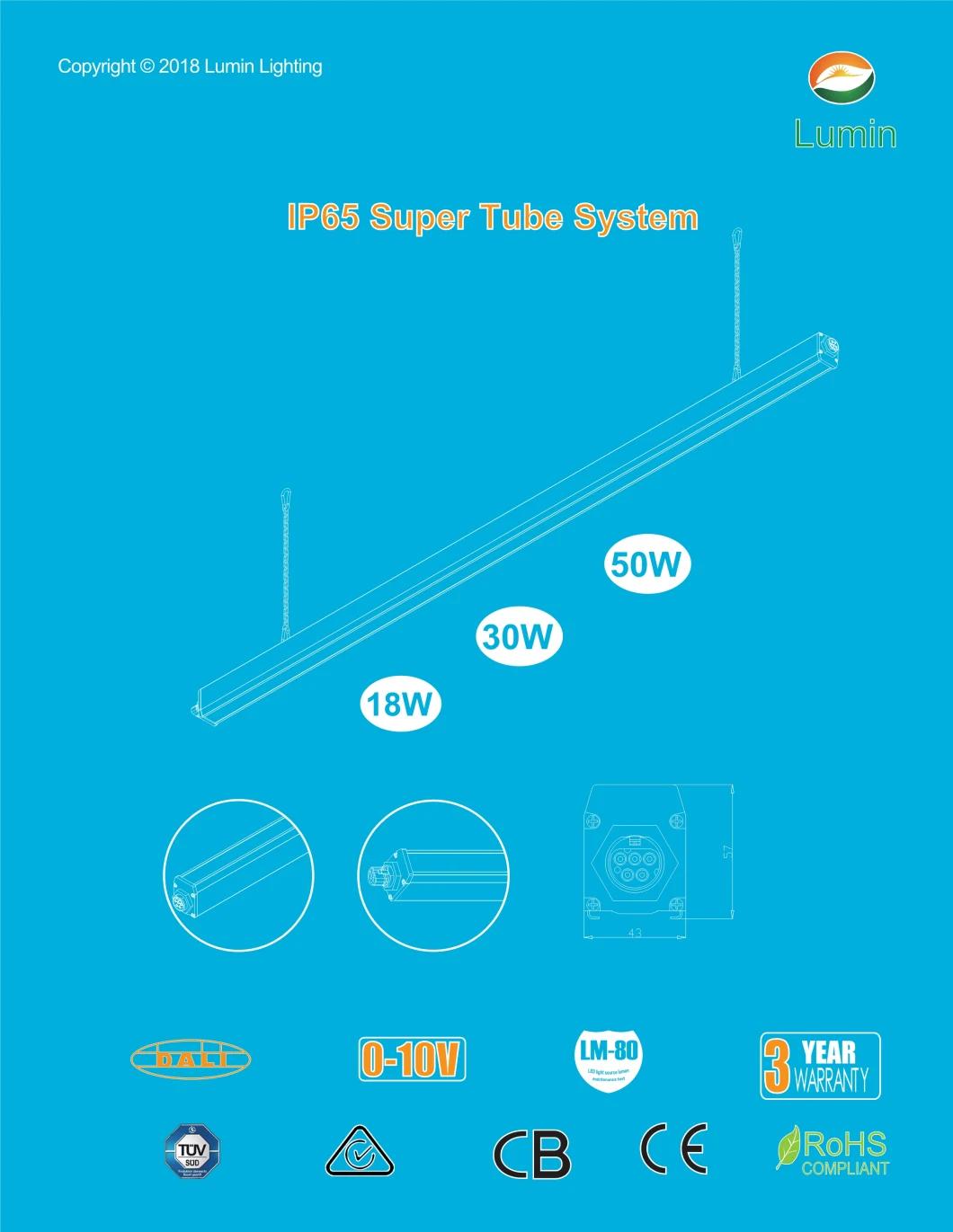 18W 1.2 M Super Tube System LED Linear Light with Ce & RoHS Approvals