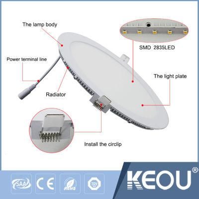 Isolated Driver LED Panel 3W 6W 12W 18W 24W High Brightness AC85-265V