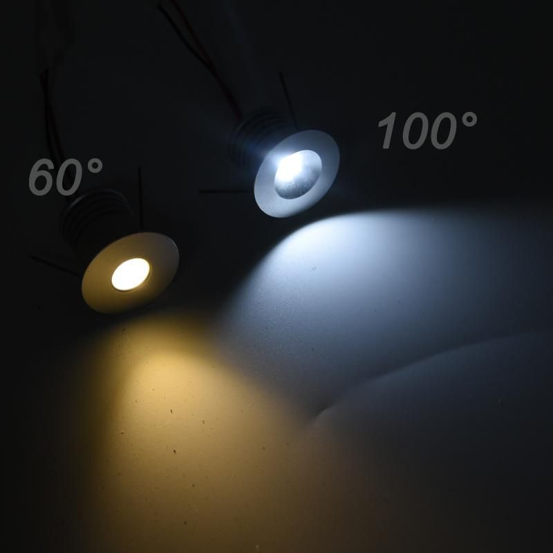 Spot Lighting 3watt 12V-24V15mm Mini LED Ceiling Spotlight for Cabinet Kitchen Downlight