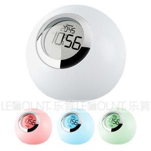 LED Atmosphere Night Light with Time Clock and Alarm Clock (LNT010A)