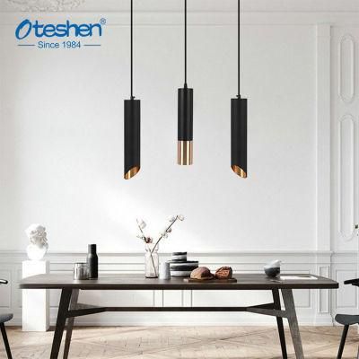 200mm Indoor Chandelier Pendant Housing Hanging Cylinder Ceiling Light Fixture Nordic Restaurant Ceiling Modern GU10/MR16