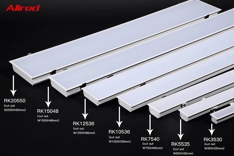 for Hospital Seamless Splicing Linear Recessed Light Flat Ceiling Light