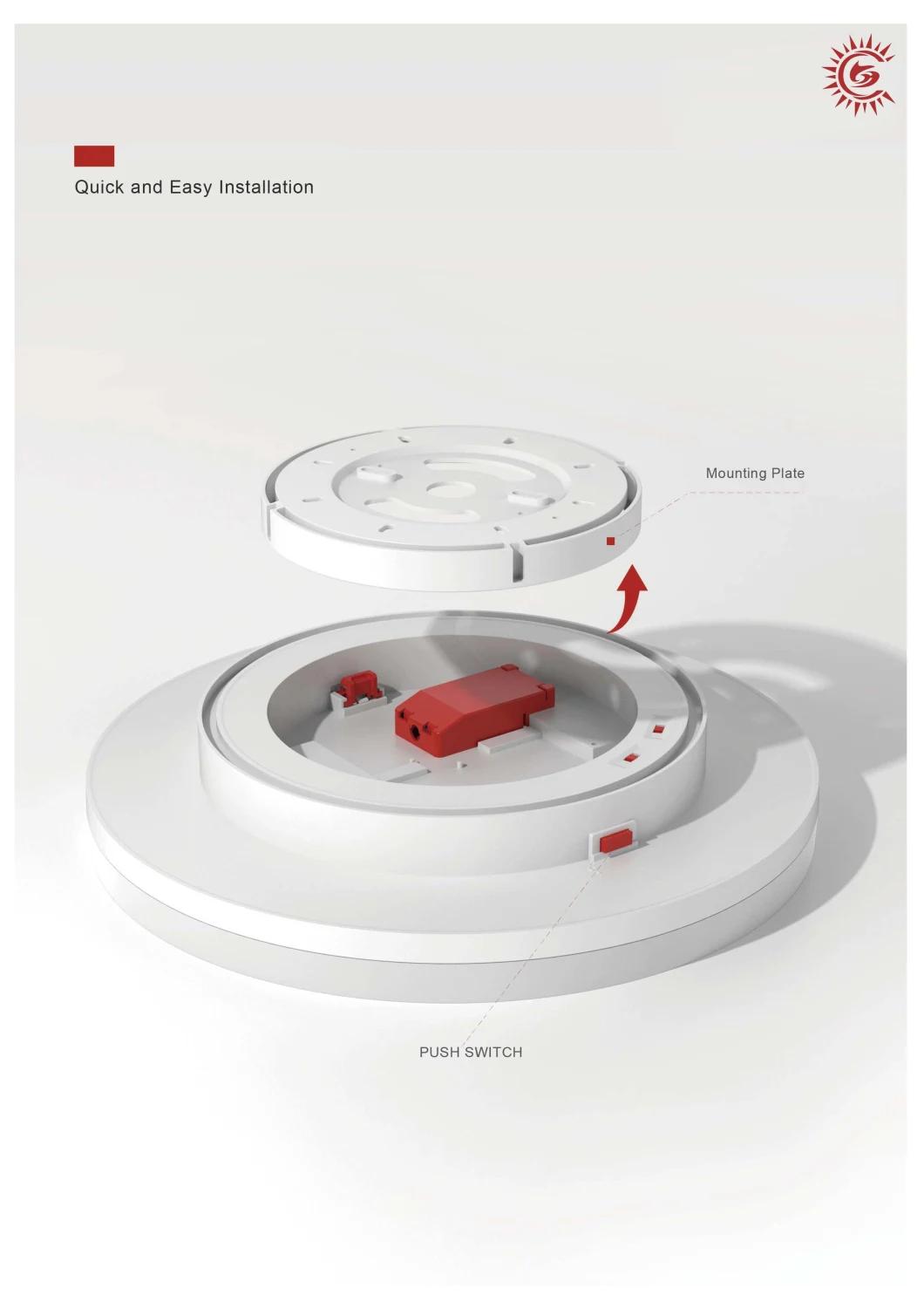 5/10/15W 3CCT Ultra-Thin Open-Mount Ceiling Lamp CE, RoHS Certified