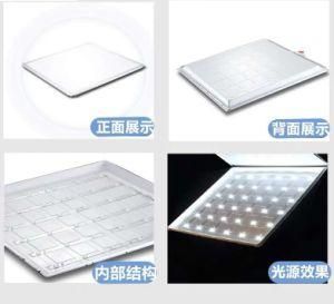 100lm/W 36W/40W/48W 600X600 1200X300 Anti Glare Flicker Free Recessed Square Ultra Slim SKD/Assembled Backlit LED Ceiling Panel Light