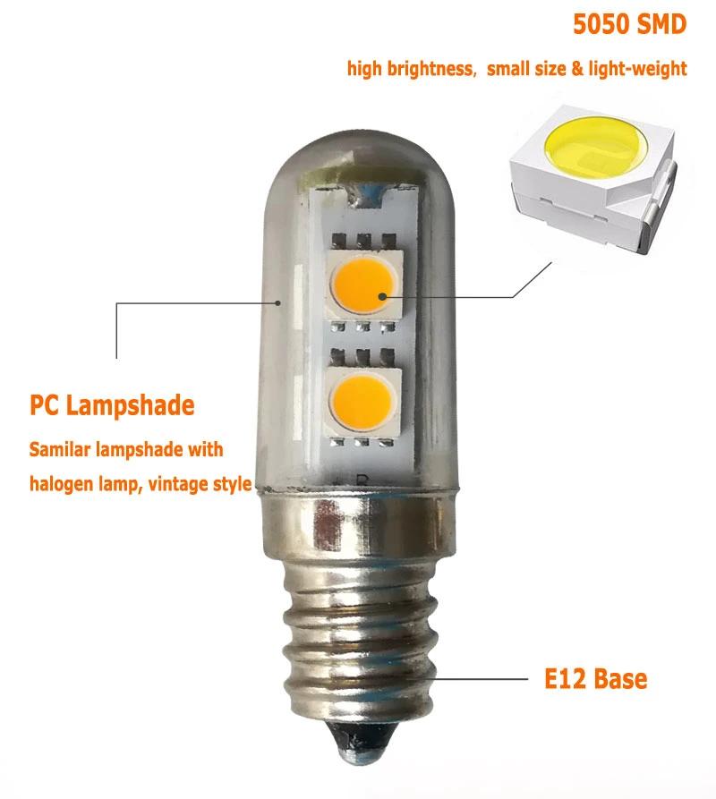 E12 E14 220V 120V LED Indicator Bulb Refrigerator Bulb