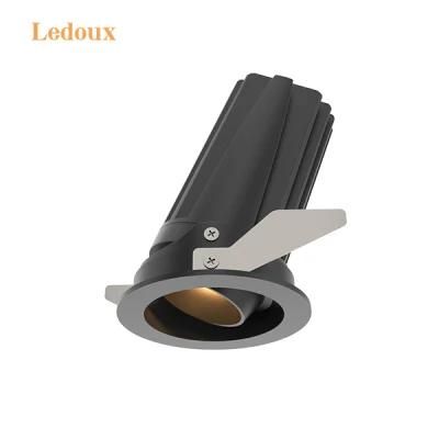 LED Downlight Adjustable Aluminum Cast COB Source CE RoHS LED Downlight