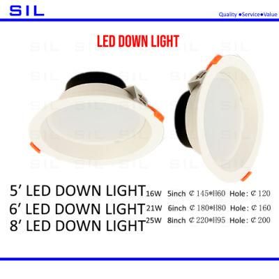 LED Down Light LED Supermarket Commercial LED SMD Smart 18W LED Downlight Recessed Dimmable LED Down Light