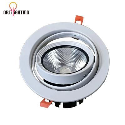 Rotatable 360-Degree AR111 Grille Lamp Fixture LED Down Light for Shop LED Source 25W 30W 35W Replaced