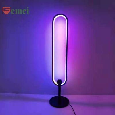 LED Nordic Minimalist RGB Colorful U-Shaped Table Lamp Living Room Atmosphere