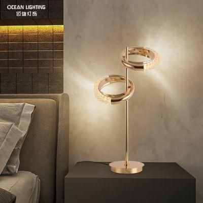 Ocean Lamp Iron Plating Acrylic Lamp Modern Bedroom Table Lights