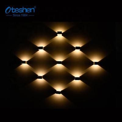 8W Square up and Down IP65 LED Wall Lamp