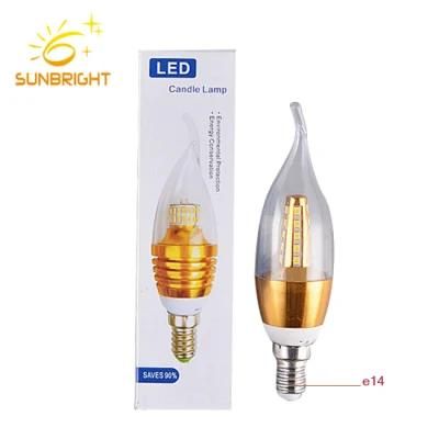China Factory Wholesale Christmas Light Lamp E14 E27 LED Candle Bulb