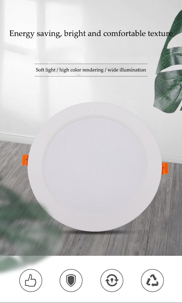 Wholesale Energy Saving Lighting Round Slim Panel Office Hotel LED Downlight