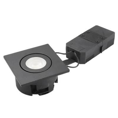 Newest Ce Square LED Downlight 6W CRI&gt;95 Black Face Ring