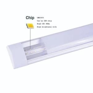 Aluminum and Full PC Linear Batten 76X24X600mm 26W LED Flat Tube Light