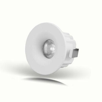 IP44 1W/3W Fixed Ceiling Recessed COB LED Downlight Cabinet Spotlight