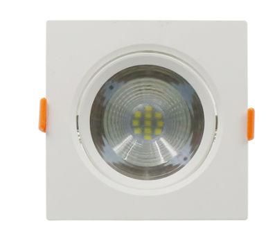Ce Recessed Spot Light 5W COB-Copy LED Square Rotable Lens Downlight