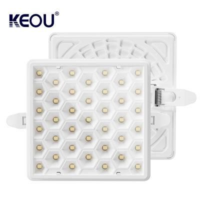 Keou New Anti Glare Square SMD Smart LED Lamp Dimmable 24W LED Panel Light