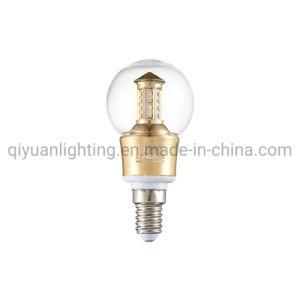 Glass Bulb 3W 4W 5W with E14 and E27 Holder Silver and Golden Color for Chandelier