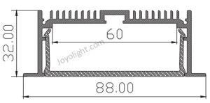 Linear Aluminum LED Profile (88*32mm)