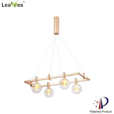 Creative CE ETL Certification Gold Euro DIY LED Pendant for Living Room, Home, Villa and Hotel Personality Decorative Modern Chandelier