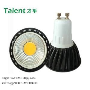 GU10 5W COB LED Light with Black Aluminum