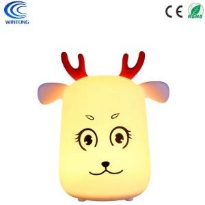 LED Rechargeable Silicone Deer Night Light for Bedroom Living Room