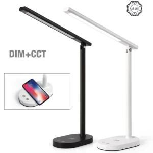Ht6904sx LED Table Lamp Wireless Charger USB Dim Color Change Modern Desk Lamp