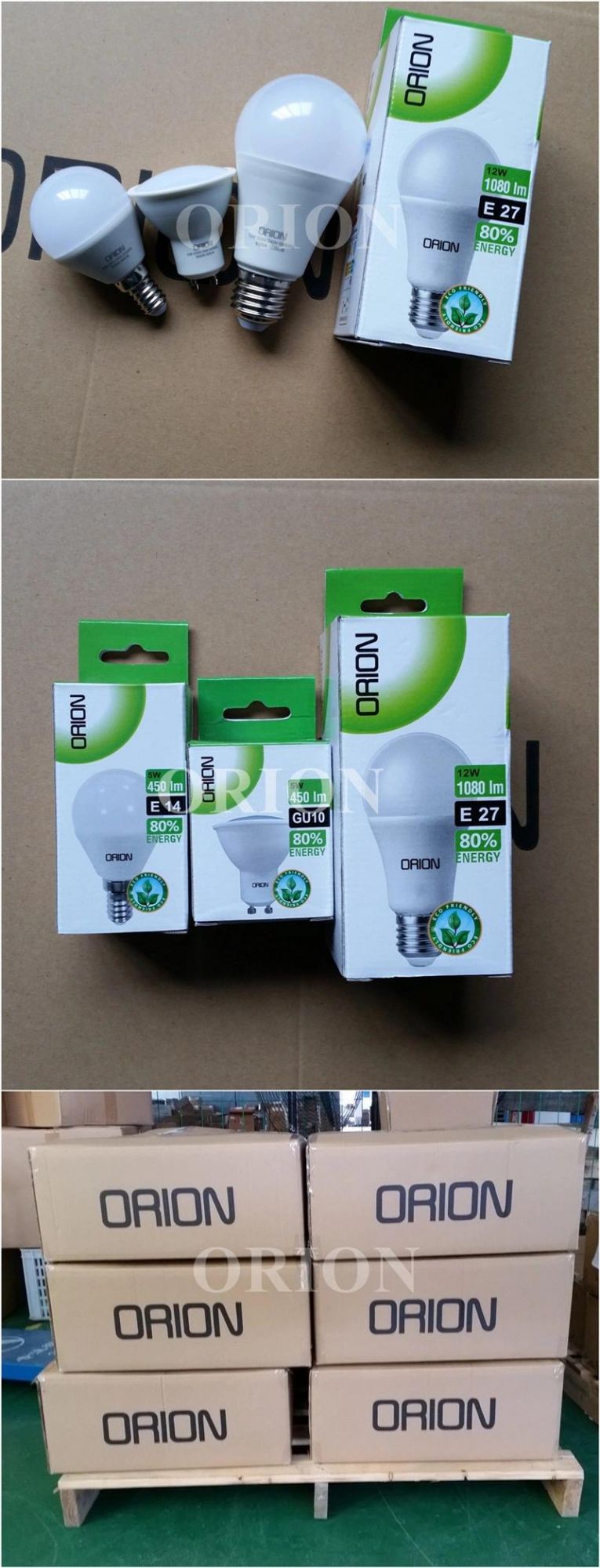 A60 Aluminum Plastic Housing E27 LED Bulb 9W