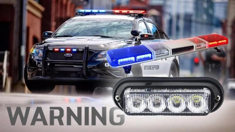 LED Emergency Warning Flash Strobe Grill Lighthead