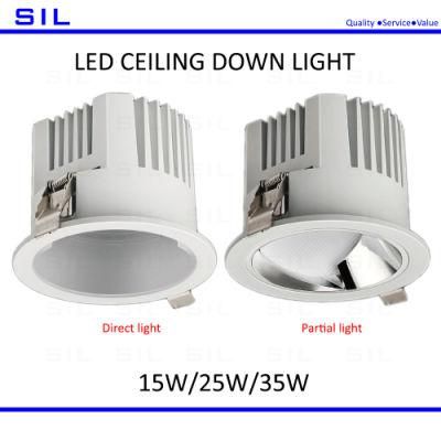 TUV CE RoHS Approved LED Ceiling Downlight Commercial Down Light 15W LED Down Light
