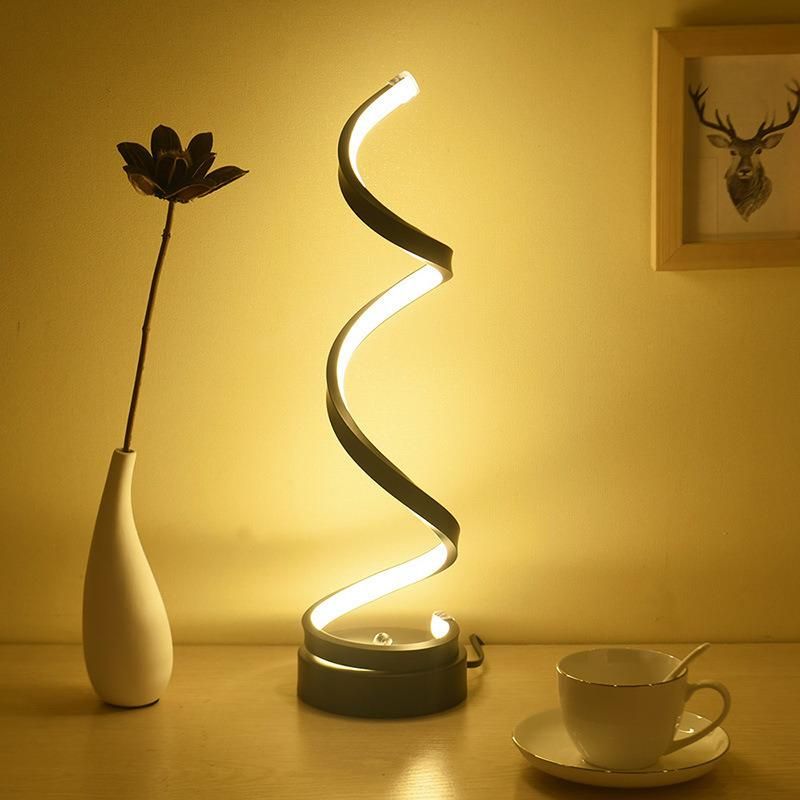 Creative Rotating Strip LED Table Lamp for Reading Light Creative LED Desk Lamp Fancy LED Table Lamp