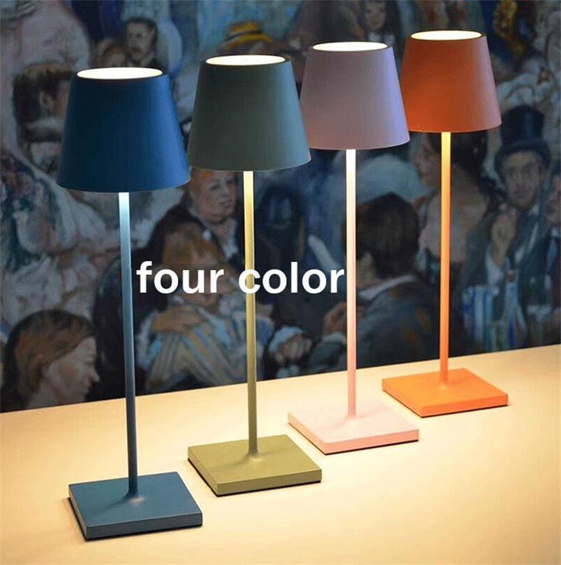 Contemporary Indoor Hotel Restaurant LED Rechargeable Cordless Table Lamp