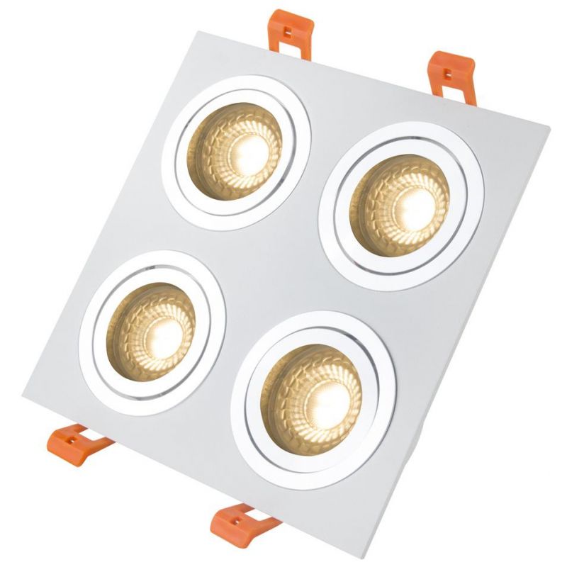 Modern LED Interior Lighting for Hotels Recessed Hot-Selling Downlight Fixture for GU10 LED Bulb