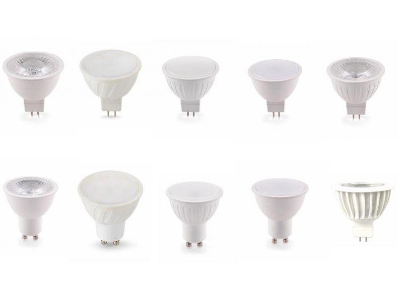 Chinese Factory LED Spotlight GU10 MR16/Gu5.3 3W/4W/5W/6W/7W COB Similar Lamp Indoor Lighting