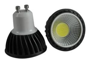 5W COB GU10 Black Aluminium Shell LED Spotlight