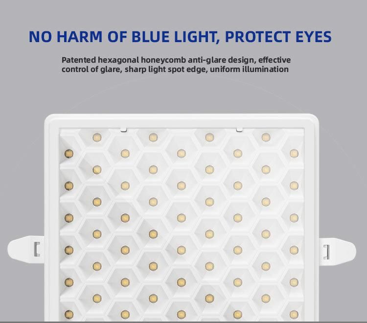 Multi Color Housing SMD Square Dimmable LED Lamp 36W Smart Frameless LED Panel Light