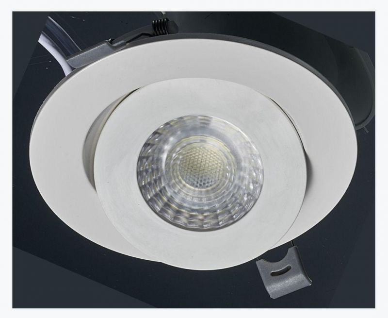 PBT Material Direction 360 Degree Adjustable LED Downlight Spot Light Gimbal Panel Ceiling Recessed Down Light