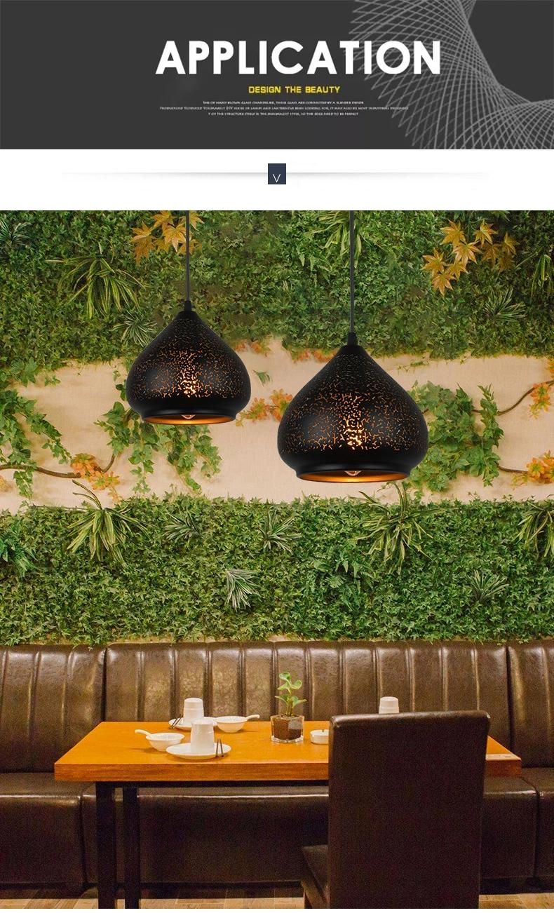 Retro Industrial Style Loft Iron Drop Light Energy Saving Light Decoration Pendant Lamp for Indoor Dining Room