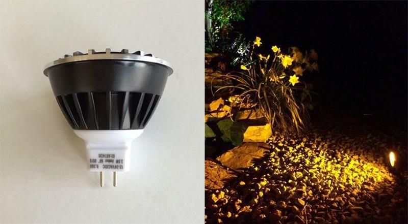 Aluminum Housing LED MR16 Spotlight Lamp for Interior or Exterior Lighting