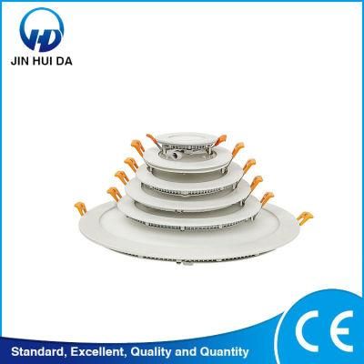 Good Quality Waterproof IP44 3W 6W 9W 12W 18W 24W Flat LED Panel Recessed Round Panel Light