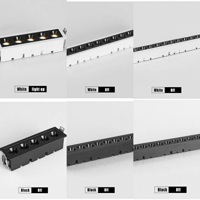 LED Grid Downlight Embedded COB 10W Linear Spot Light Lamp