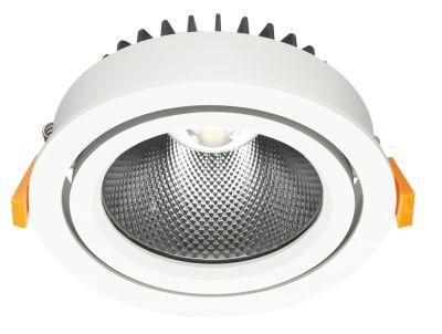 Adjustable High Quality Multiple Sizes LED Grille Downlight Building Material LED COB Spotlight